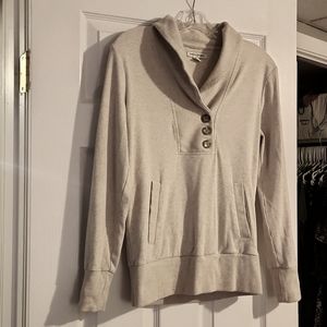 Women's Banana Republic sweatshirt with collar and button detail